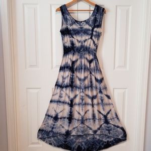 The O'Dells from Anthropologie tie dye sun dress